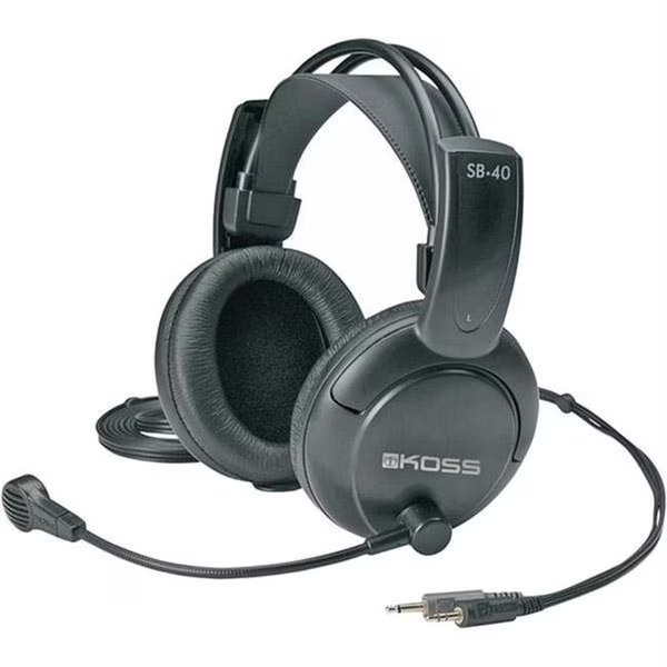 Koss SB40 Multimedia Stereophone Wired Connectivity Stereo Over The Head, Koss, Mfr#: SB40
